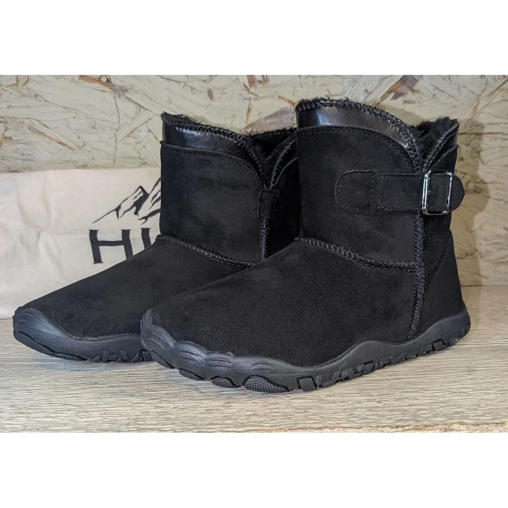 Hike Footwear Women's Boots Cozely Zero Drop Barefoot Wide Toe Fleece Lined 6